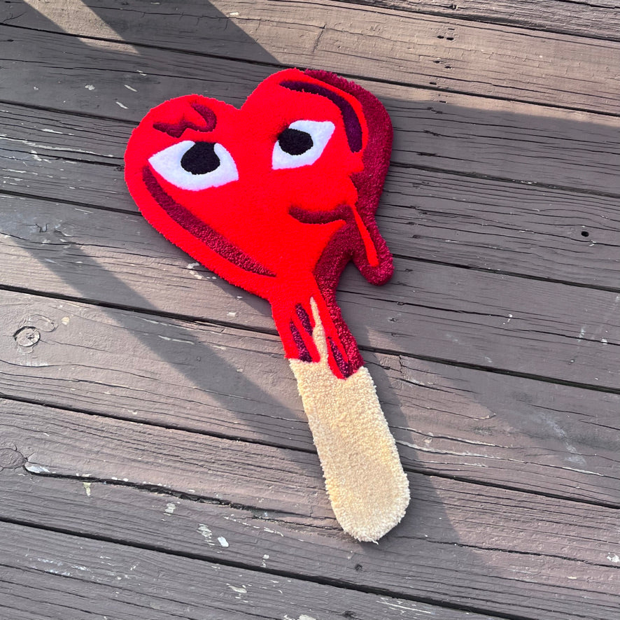 Comme des Garçons PLAY Heart Melting Popsicle Tufted Rug 🍦