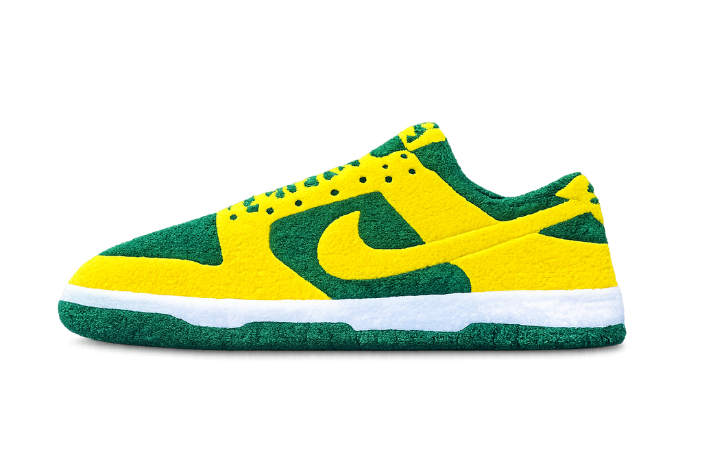 Nike Dunk Low "Brazil" Tufted Rug 👟 Custom Sneakerhead Room Decor