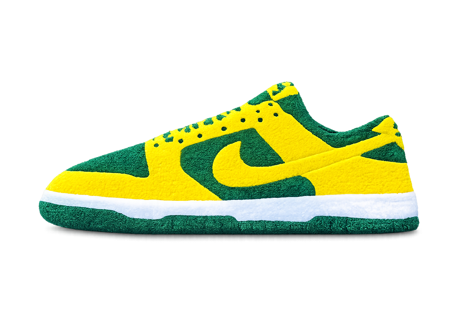 Nike Dunk Low "Brazil" Tufted Rug 👟 Custom Sneakerhead Room Decor
