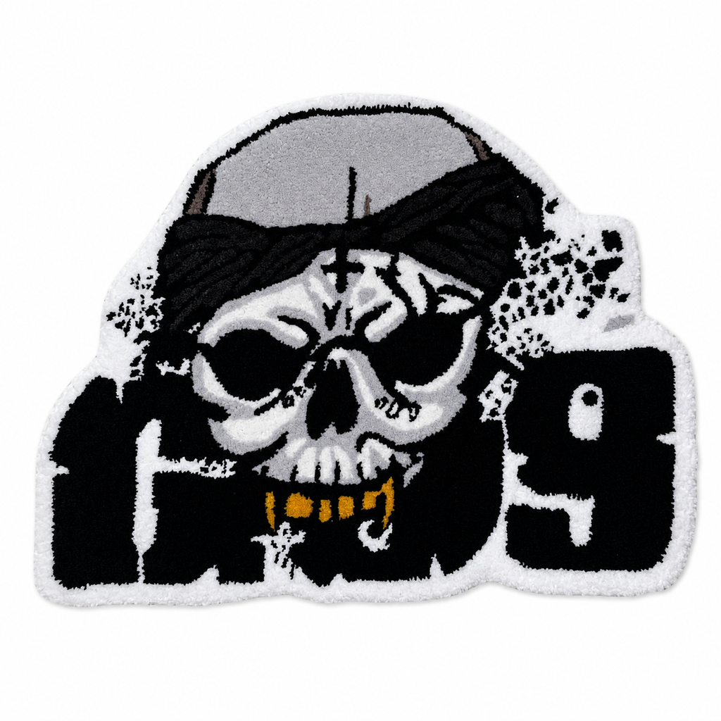 G59 Records Inspired "Skull & Bandana" Tufted Rug💀