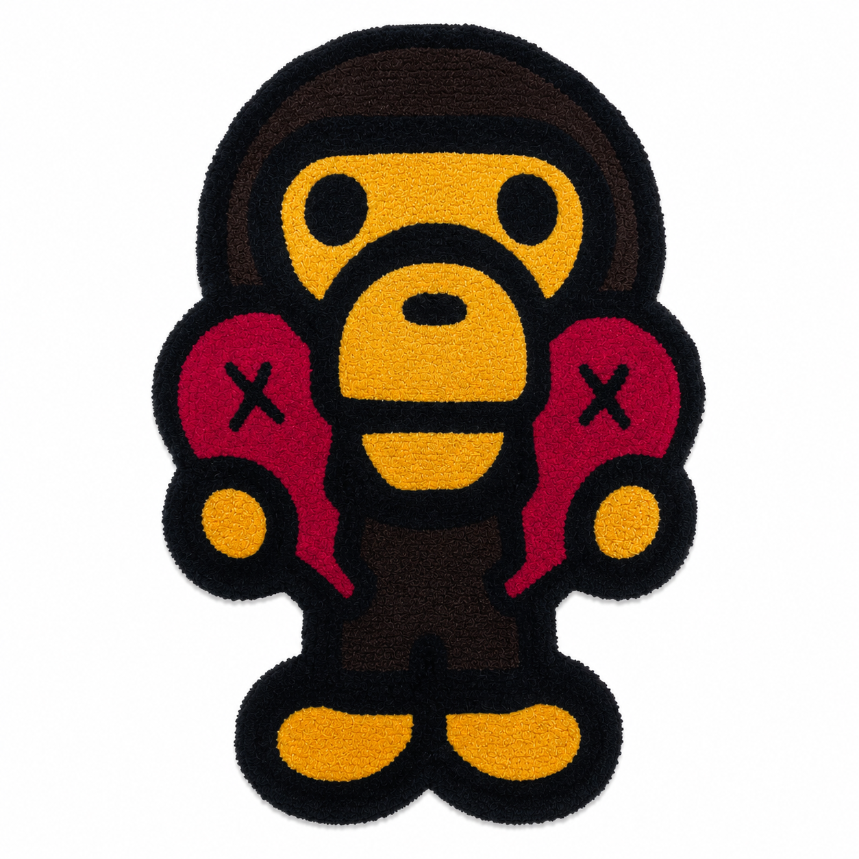Baby Milo x KAWS Broken Heart Custom Tufted Rug 🐵