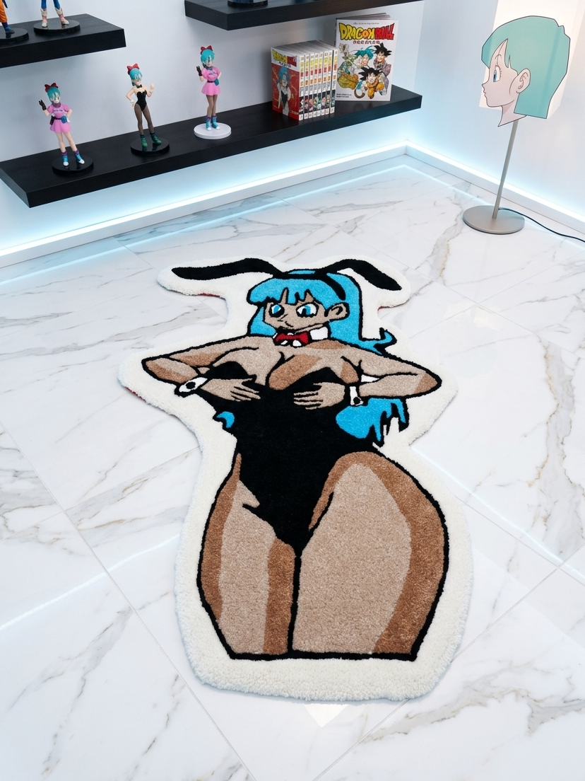 Dragon Ball Bulma Bunny Suit Tufted Rug 🐰