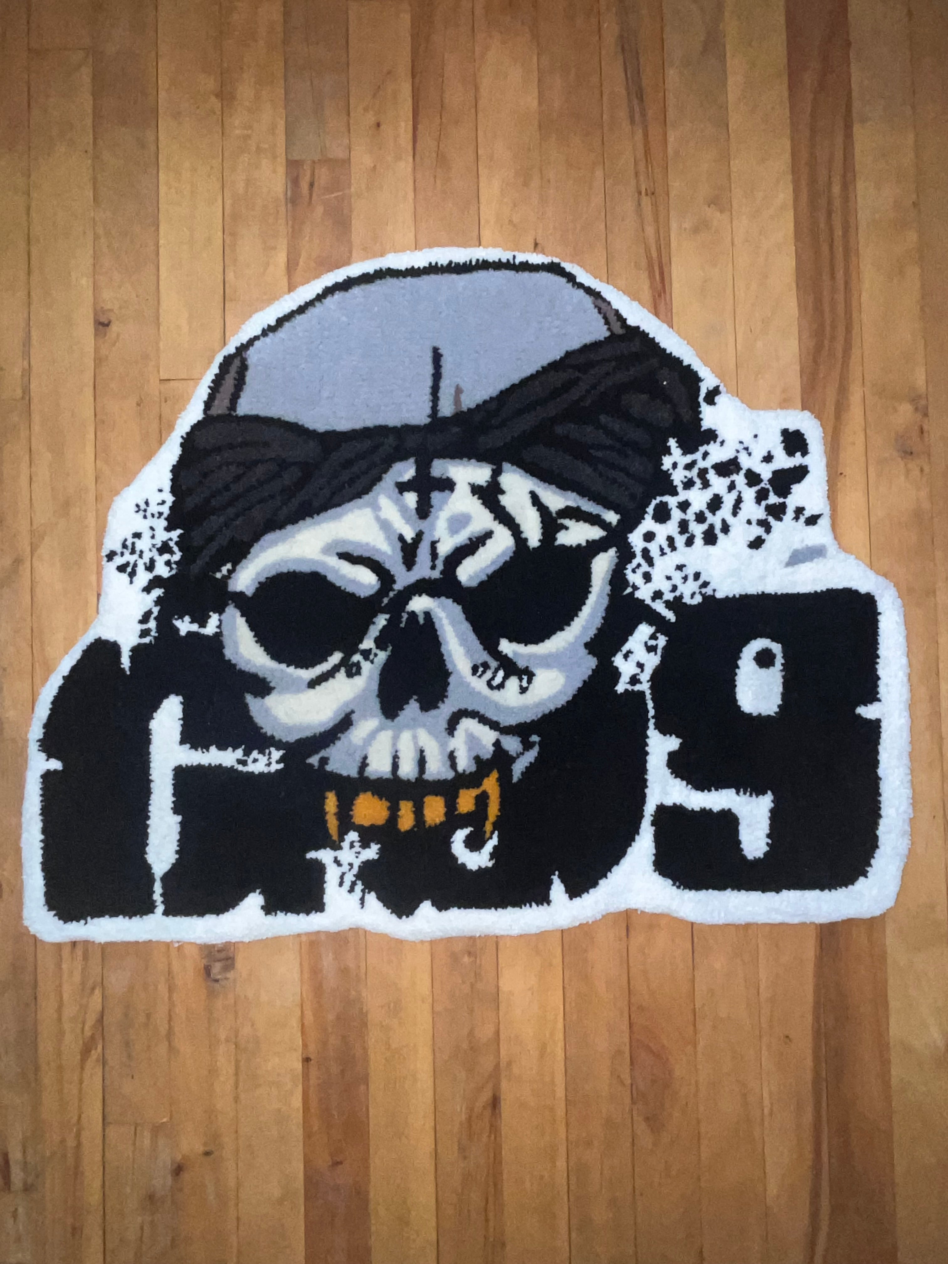 G59 Records Inspired "Skull & Bandana" Tufted Rug💀