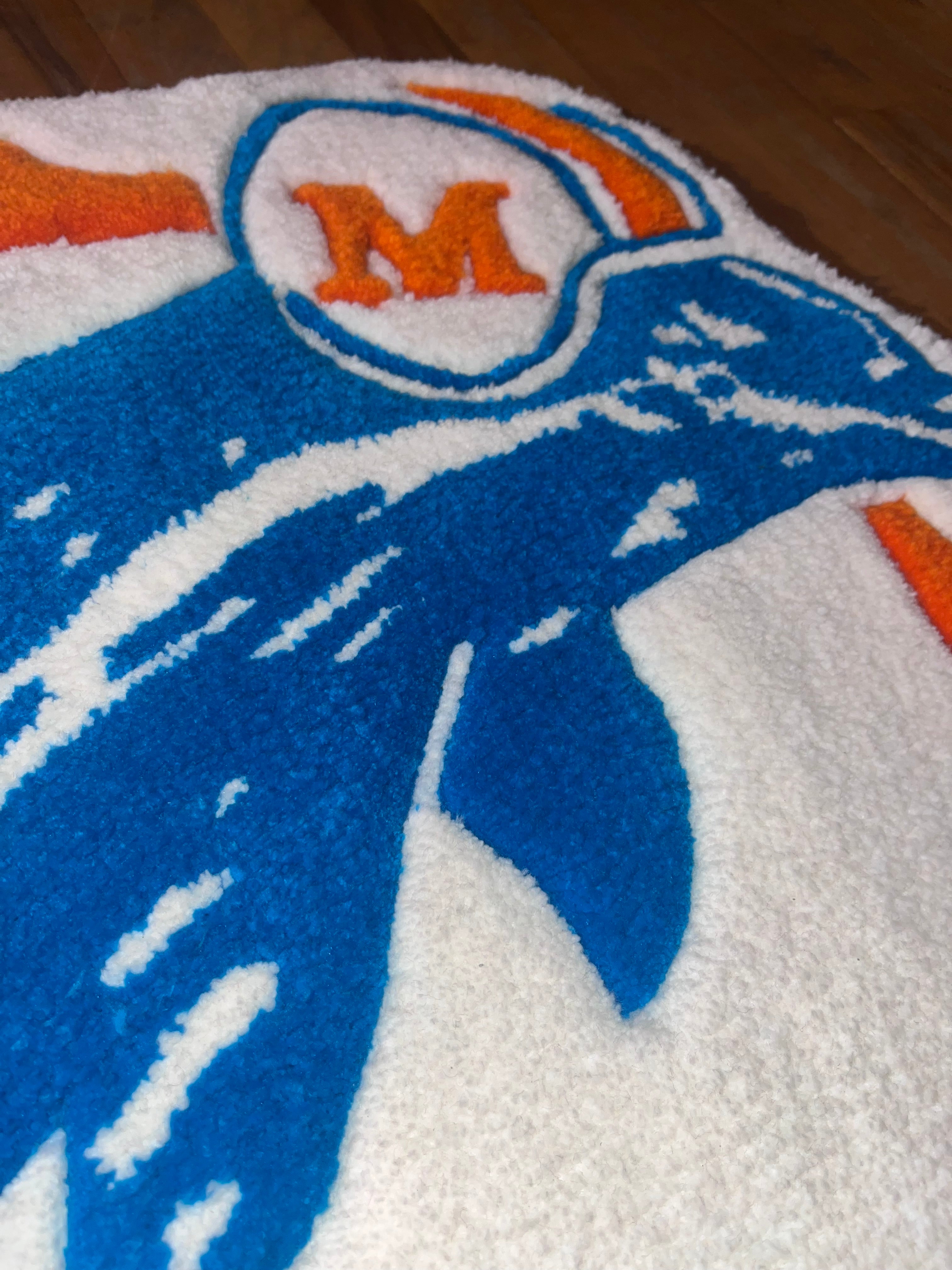 Miami Dolphins Inspired Tufted Rug 🐬