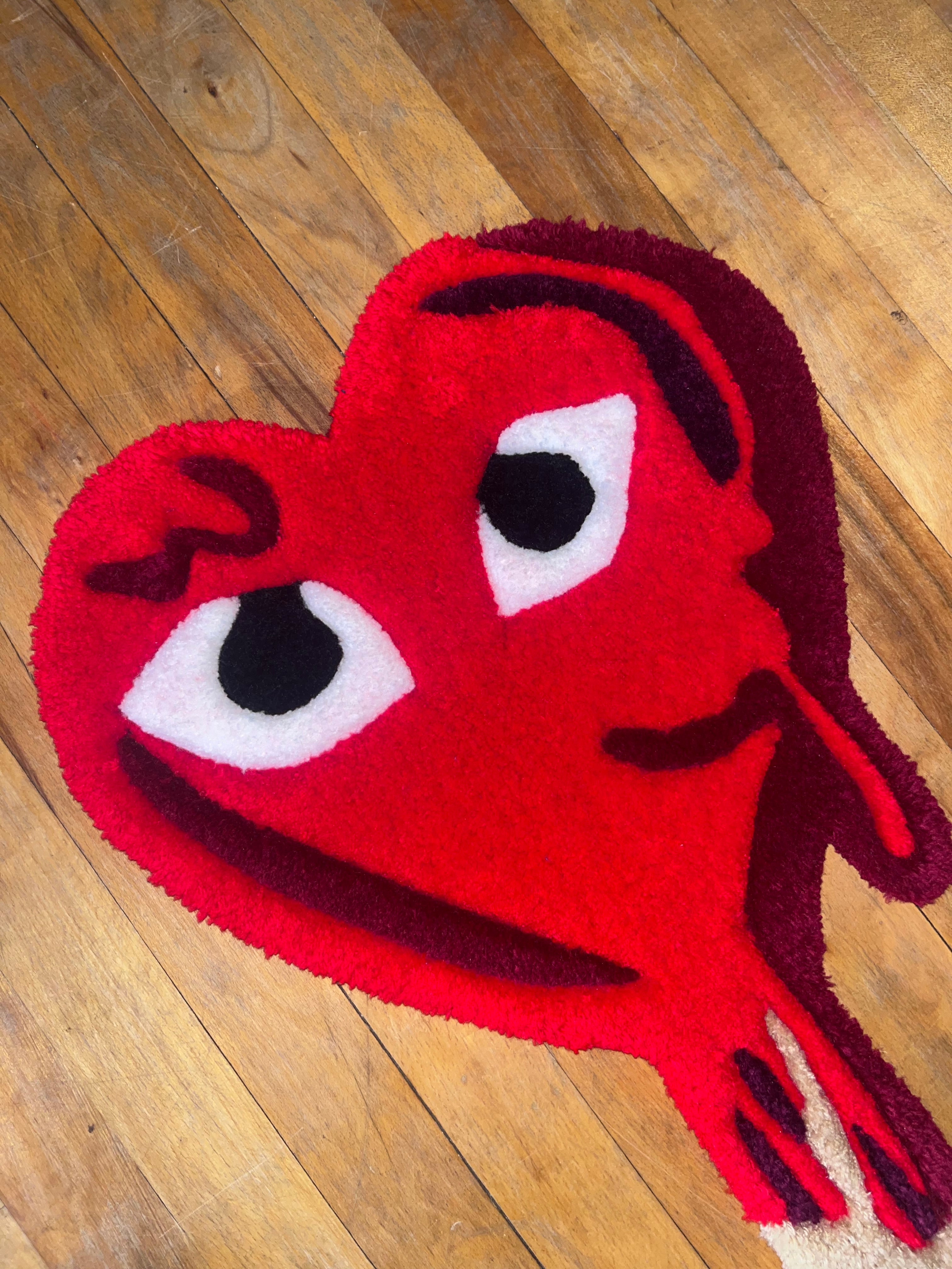Comme des Garçons PLAY Heart Melting Popsicle Tufted Rug 🍦