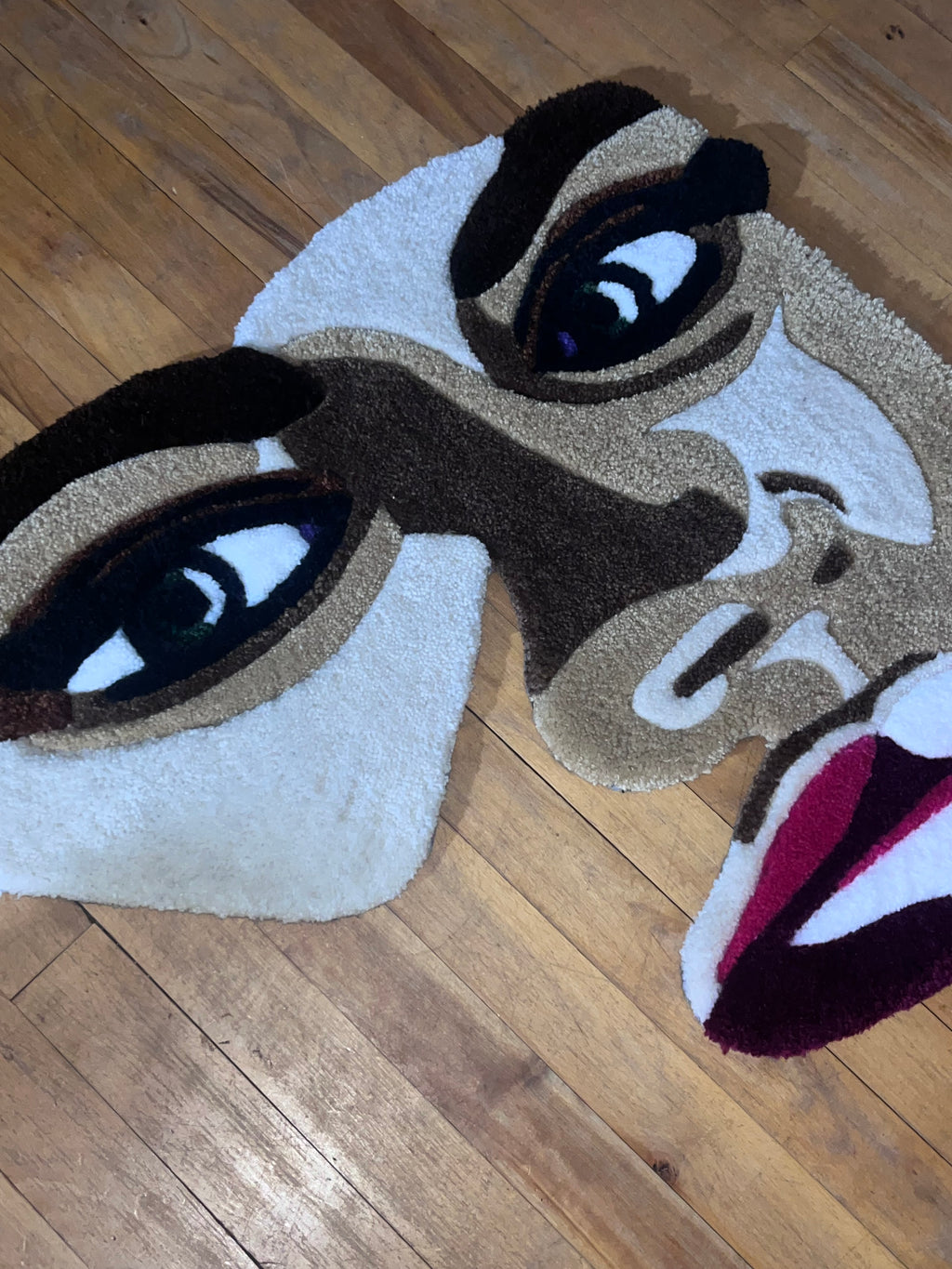Abstract Portrait Tufted Rug