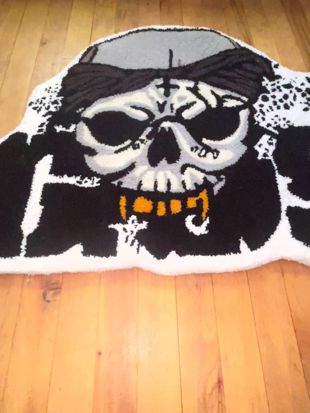 G59 Records Inspired "Skull & Bandana" Tufted Rug💀