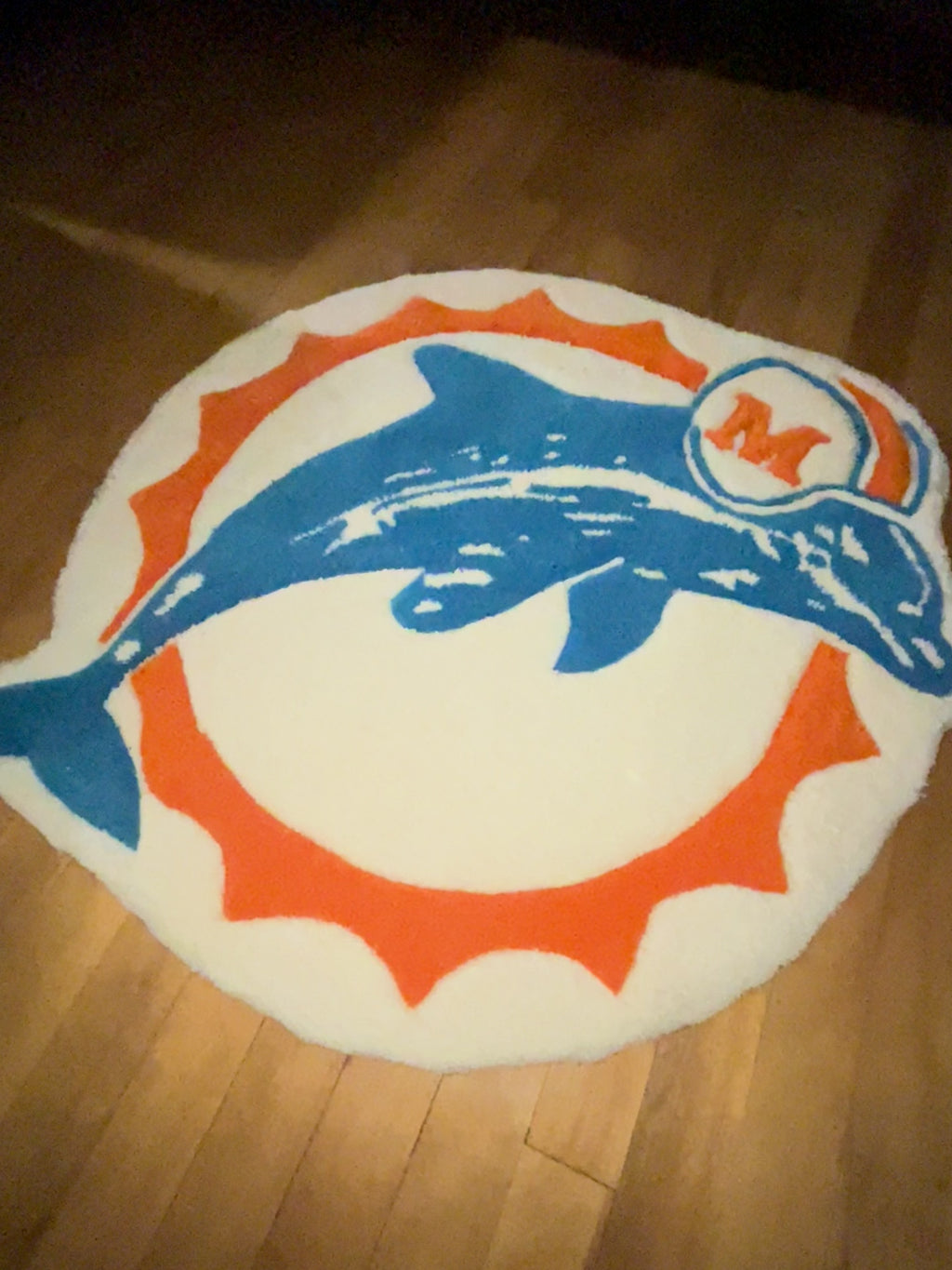Miami Dolphins Inspired Tufted Rug 🐬